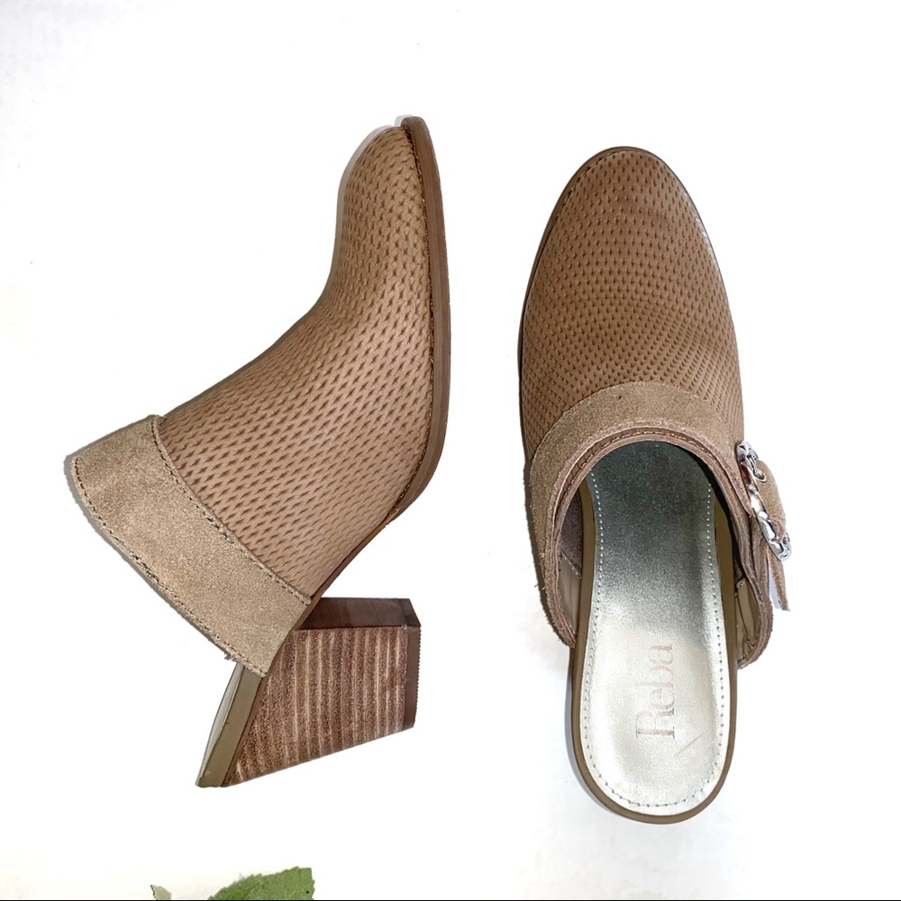 Reba Heeled Mule Clogs - Picture 2 of 5